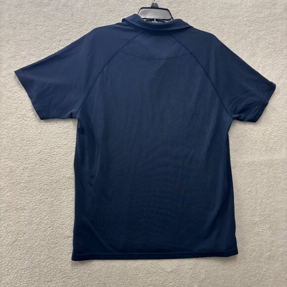 Rhone Polo Shirt Mens Large Navy Short Sleeve Wicking Activewear Office Prep - Picture 5 of 6